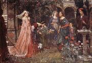 John William Waterhouse The Enchanted Garden Sweden oil painting artist